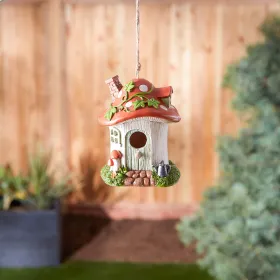 MUSHROOM COTTAGE BIRDHOUSE