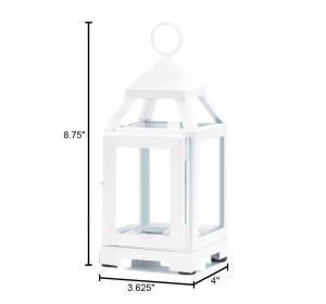 White Mini Contemporary Lantern
