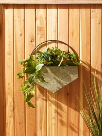 Premium Diamond Galvanized Wall Planter for Indoor and Outdoor Use