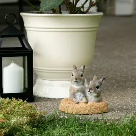 Whimsical Peek-A-Boo Garden Bunnies Decor - Perfect for Spring and Easter Decorations
