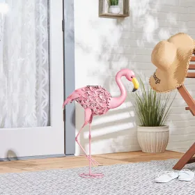 Solar-Powered Flamingo Statue - Perfect for Your Garden Decor