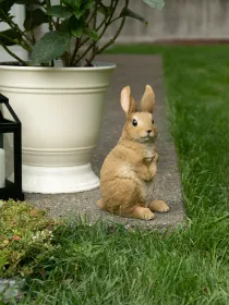 Adorable Bunny Garden Figurine - A Charming Addition to Your Outdoor Space