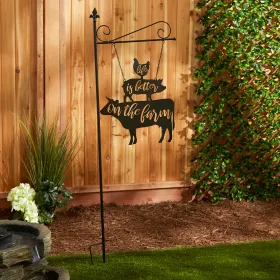 LIFE IS BETTER ON THE FARM GARDEN STAKE